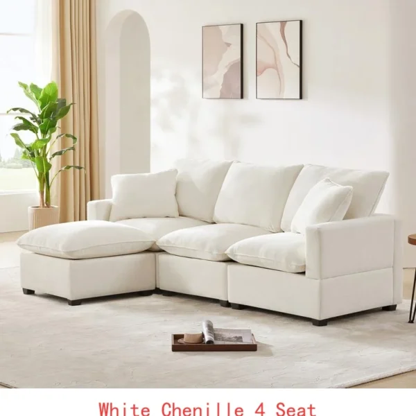 7-Seat Modern U-Shape Modular Sofa Set